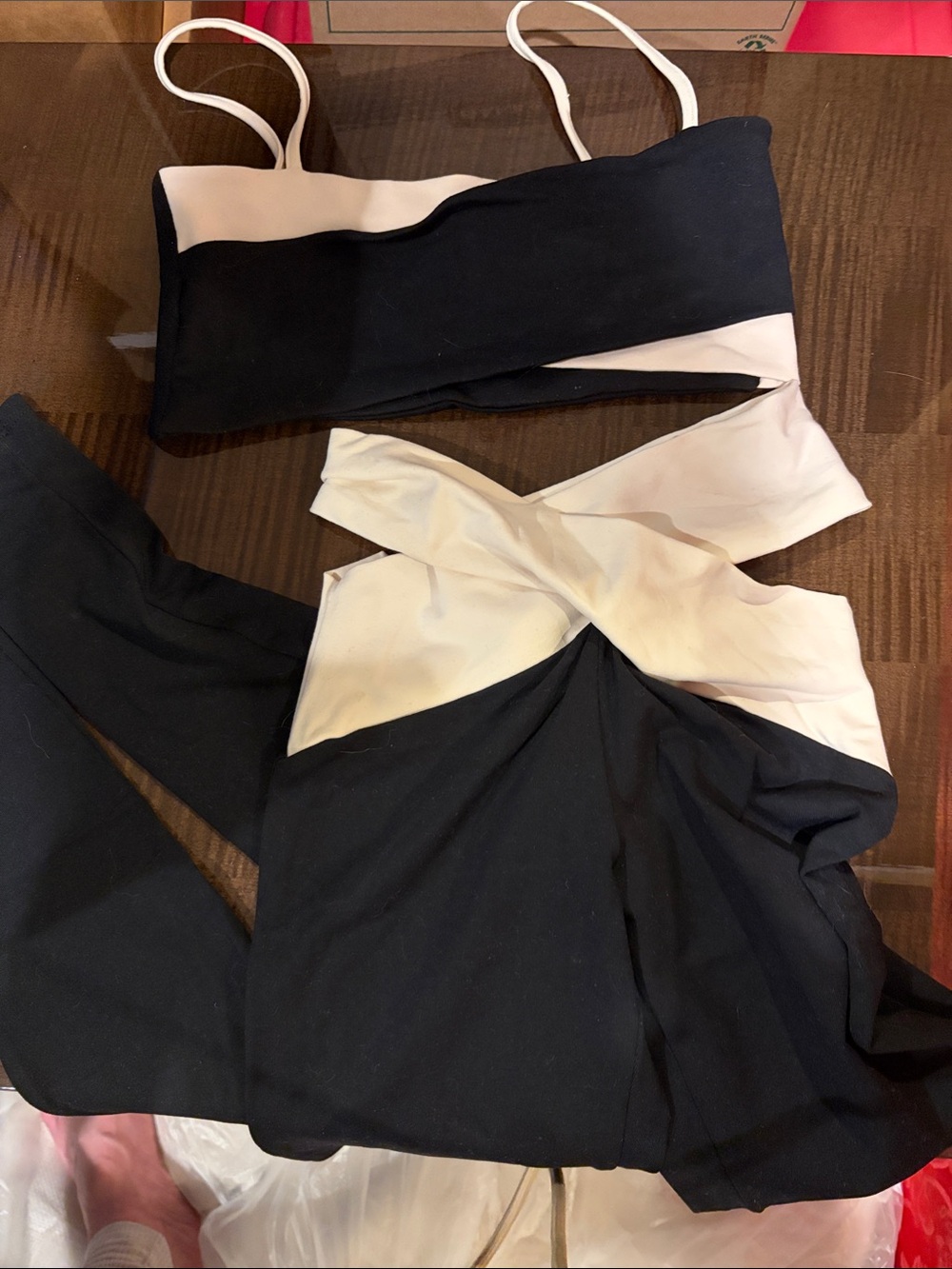 Live The Process Black and White Two-Piece Cutout Set